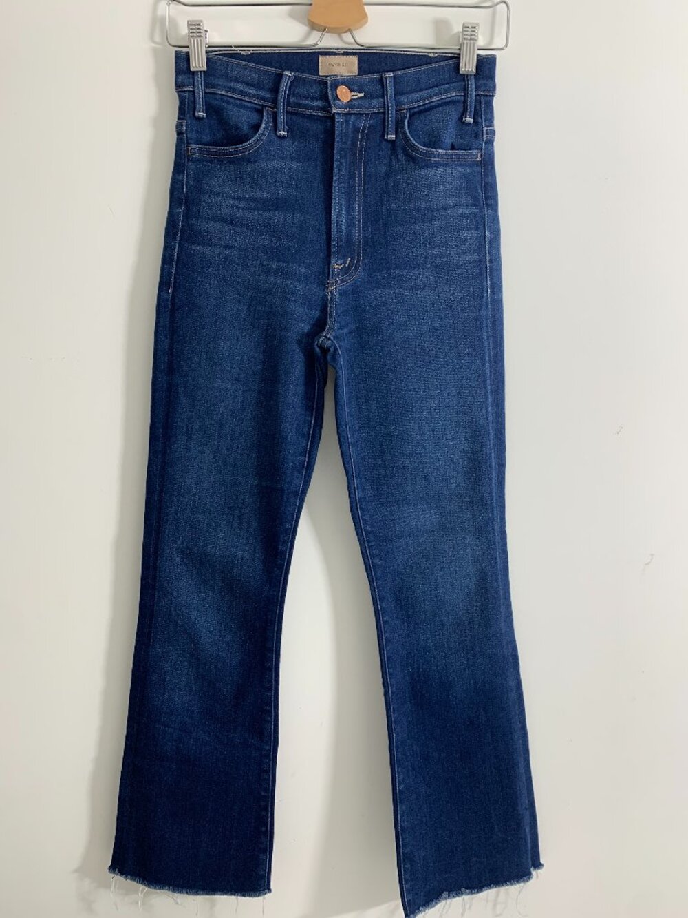 Mother The Hustler Ankle Fray Jeans Women's Size 25 in Home Movies Wash